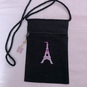 New Black Canvas Crossbody Bag